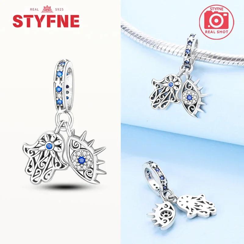 copper Hamsa Hand Evil Eye Charm Bead Charms Colorful Heart Bead Charms Do It Yourself Compatible With Authentic Bracelets Do It Yourself Fine Jewelle