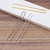 10pcs DIY Hair Sticks 110x2mm Raw Brass Gold Color U shape Hair Pins Blank Base Setting for Women Hair Jewelry Making