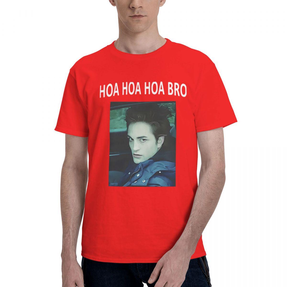 Ho Ho Ho BRO Robert Pattinson Twilight 100 Cotton Casual Breathable Confortable Men Top New Gifts And TShirts Men Clothes S