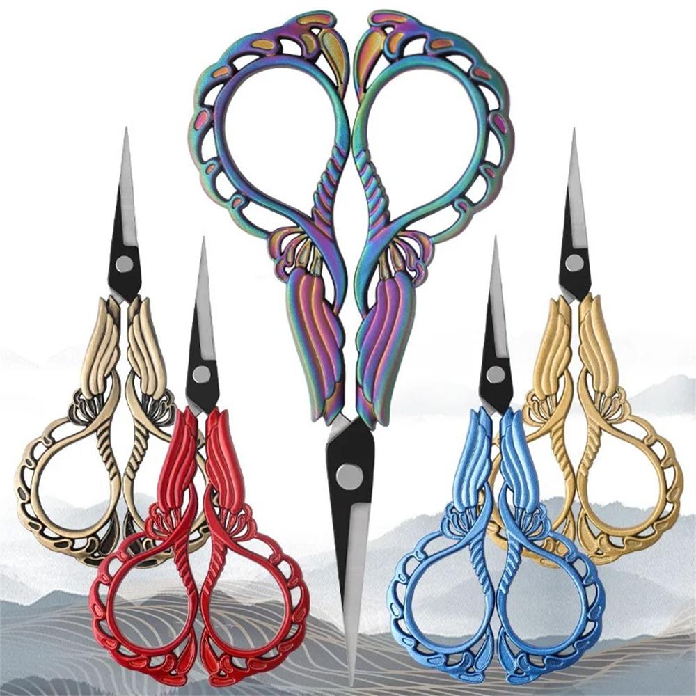 

1PC, Flower Pattern Stainless Steel Vintage Scissors Sewing Embroidery Art Scissors Tailor Scissor Kitchen Shears Sewing Tool