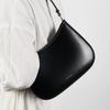 Leather Underarm Bag Premium Cowhide Crescent Bag Large Capacity Commuter Handbag Niche Light Luxury One Shoulder Baguette Bag