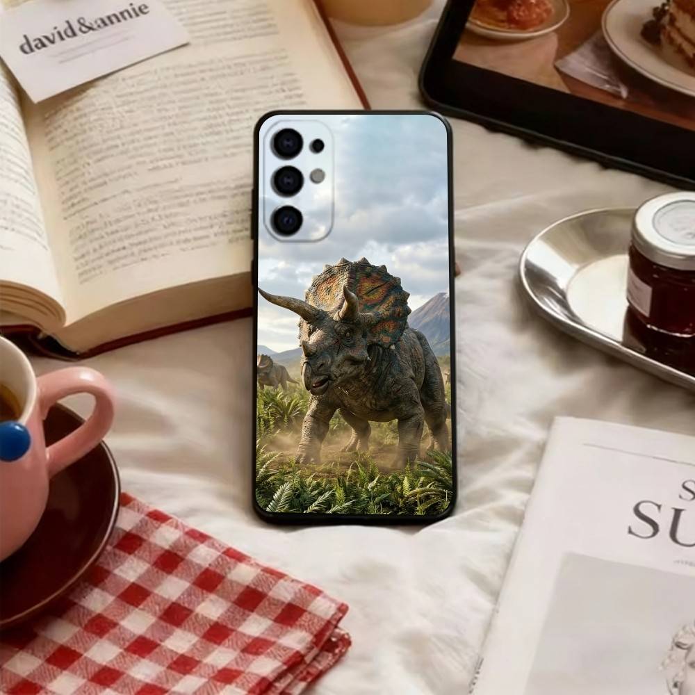 

Dinosaur Phone Case Black Silicone Soft For Samsung S25,S24,S21,S22,S23,S30,Ultra,S20,Plus,Fe,Lite Samsung S205G