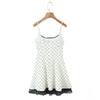 Women's Korean Style Lace Patchwork Polka Dot Sleeveless Camisole Dress – Waist-Cinched, Sexy French Short Skirt for Summer