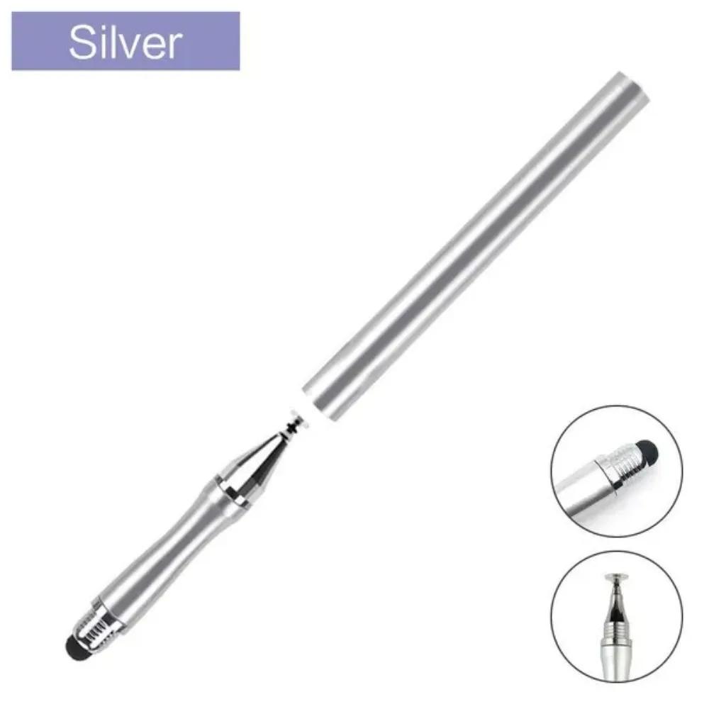 

STONEGO 2-in-1 Stylus Pen for Capacitive Screens - Universal Touch Pen and Drawing Tool for Mobile Phones and Pad срібний