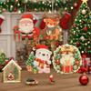 New Christmas Glowing Ornaments: Santa, Deer & Polar Bear Lights for Door Hanging & Scene Decoration
