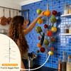Exploding Fruit Bowl Tiered Floating Display Fruit And Vegetable Rack Carbon Steel Wall Mounted Fruit