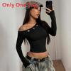 Style Winter Crop Top With Spliced Milk Silk Material For Streetwear Fashion