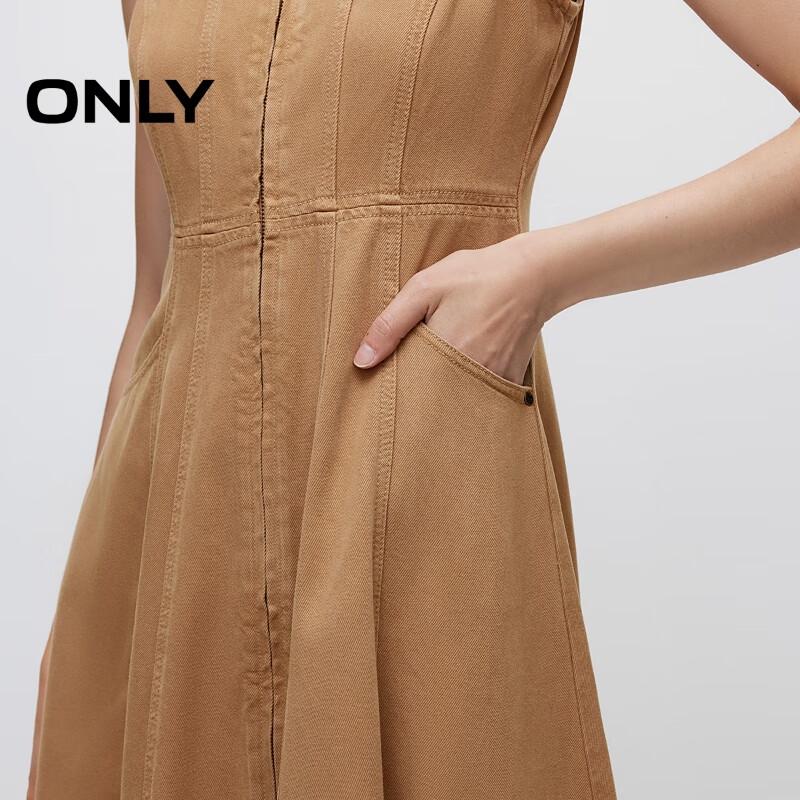 ONLY 2024 Autumn A-Line Denim Midi Dress