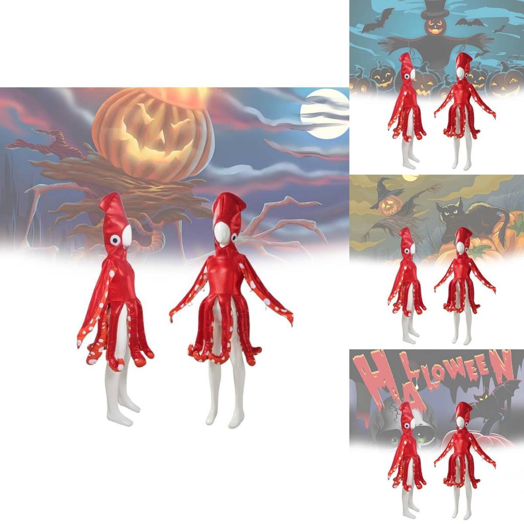 Adorable Red Squid For Kids Perfect For Halloween Cosplay And Stage Performances