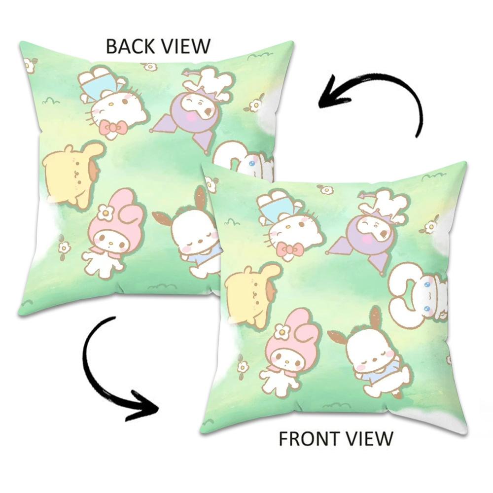 Pillow Case Decorative Pillows For Sofa Cover Sanrio Characters Kawaii Cartoon Pillowcase Decor 40X40 Home And Decoration Covers