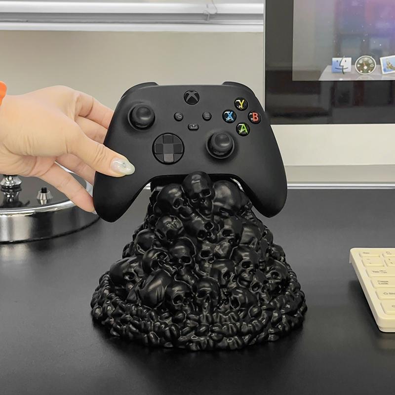 Creative Skeleton Game Controller Bracket Portable Desktop Phone Stand Home Showcase Decoration Storage Rack Ornament Gift