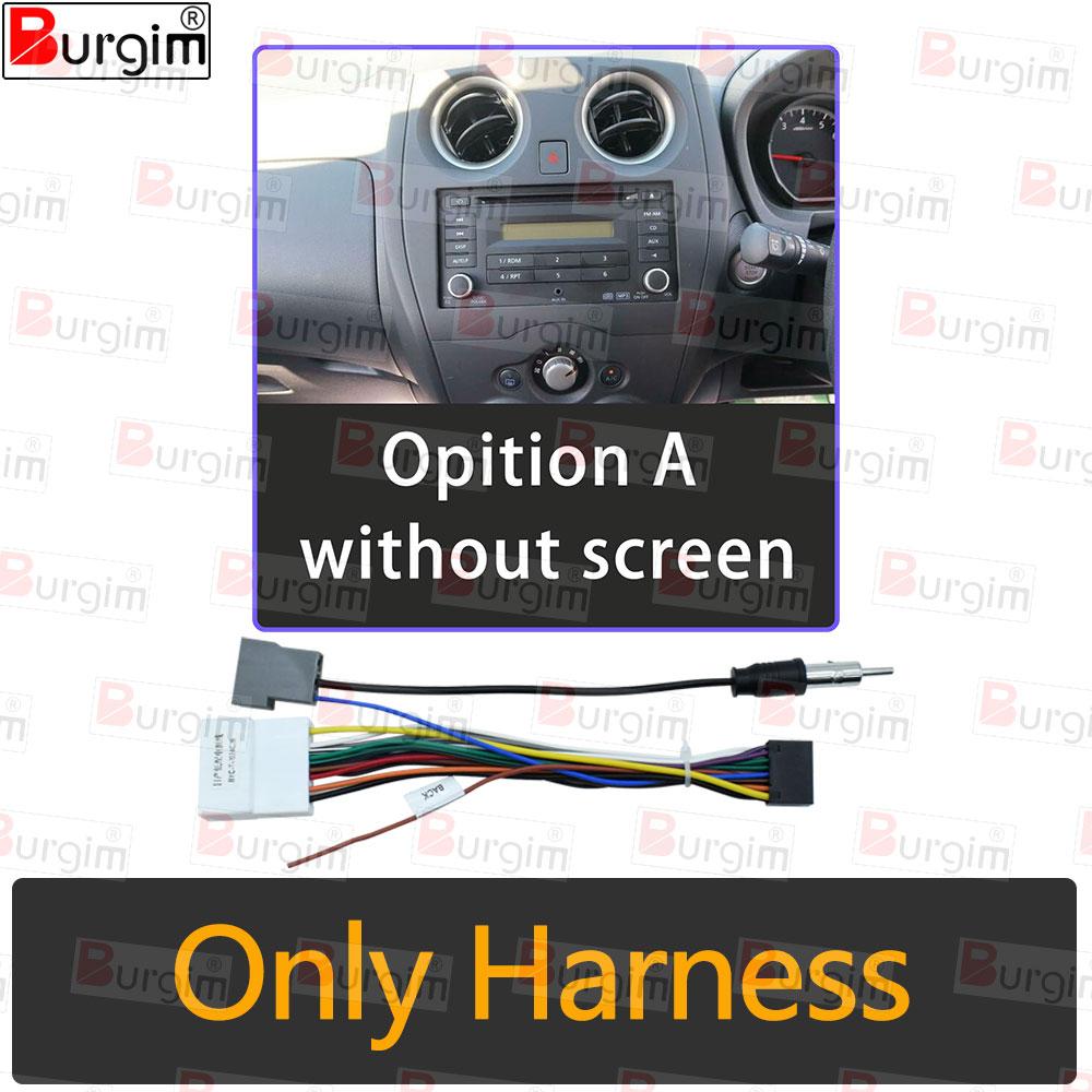 

Car Radio Fascias Frame For Nissan Note 2 2012- 10 inch 2DIN Stereo Panel Harness Power Cable Adapter Canbus Decoder Mount only cable-A