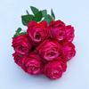 9 Forks Silk Rose Artificial Flower Bouquet For Wedding,Home Decor,Valentine's Day Gift, Room Table Decor,Scenery Decor