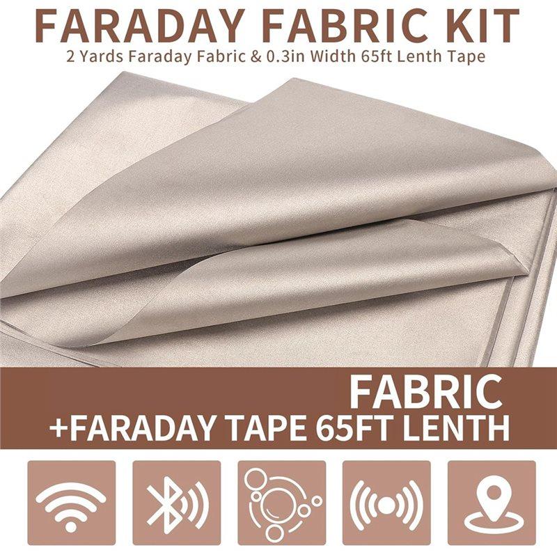 Faraday Fabric, EMP Protection Military Grade, Can Block Wifi, Bluetooth, Cellular Signals- Faraday Cloth Proof