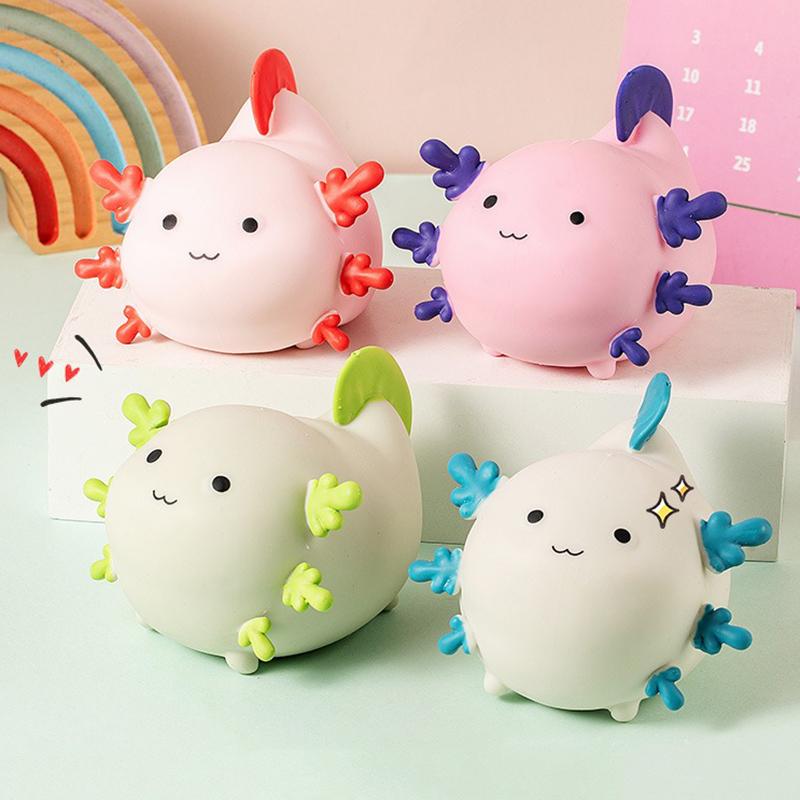 Jucării Squishy Squeeze Fidget Drăguț Axolotl Moale Senzorial Mingi de Stres Ciupit Ventilație Jucării Anti-stres Copii Adolescenți Cadou Mărturii Petrecere