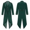 Costume Steampunk médiéval pour enfants garçons et filles, manteau d'Halloween, veste victorienne, faux manteau deux pièces