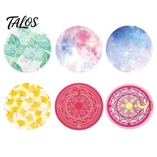 1/5Pcs Lua Planeta Folhas Redonda Antiderrapante Mesa Gaming Mouse Pad Tapete Mousepad