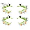 Cosmetic Transfers for Adults 2 Pairs Halloween Eye Tattoo Stickers, Waterproof Temporary Face Decals with Ghostly Decorations Pumpkin Bat Spider Web,