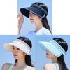 Fashionable Ice Silk Outdoor Sun Hat Women Summer Anti-uv Sunscreen Hat Adjustable Big Brim Breathable Hat