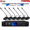 HUIDU YH-980L Professional Digital Wired Conference Microphone System (CN Version)