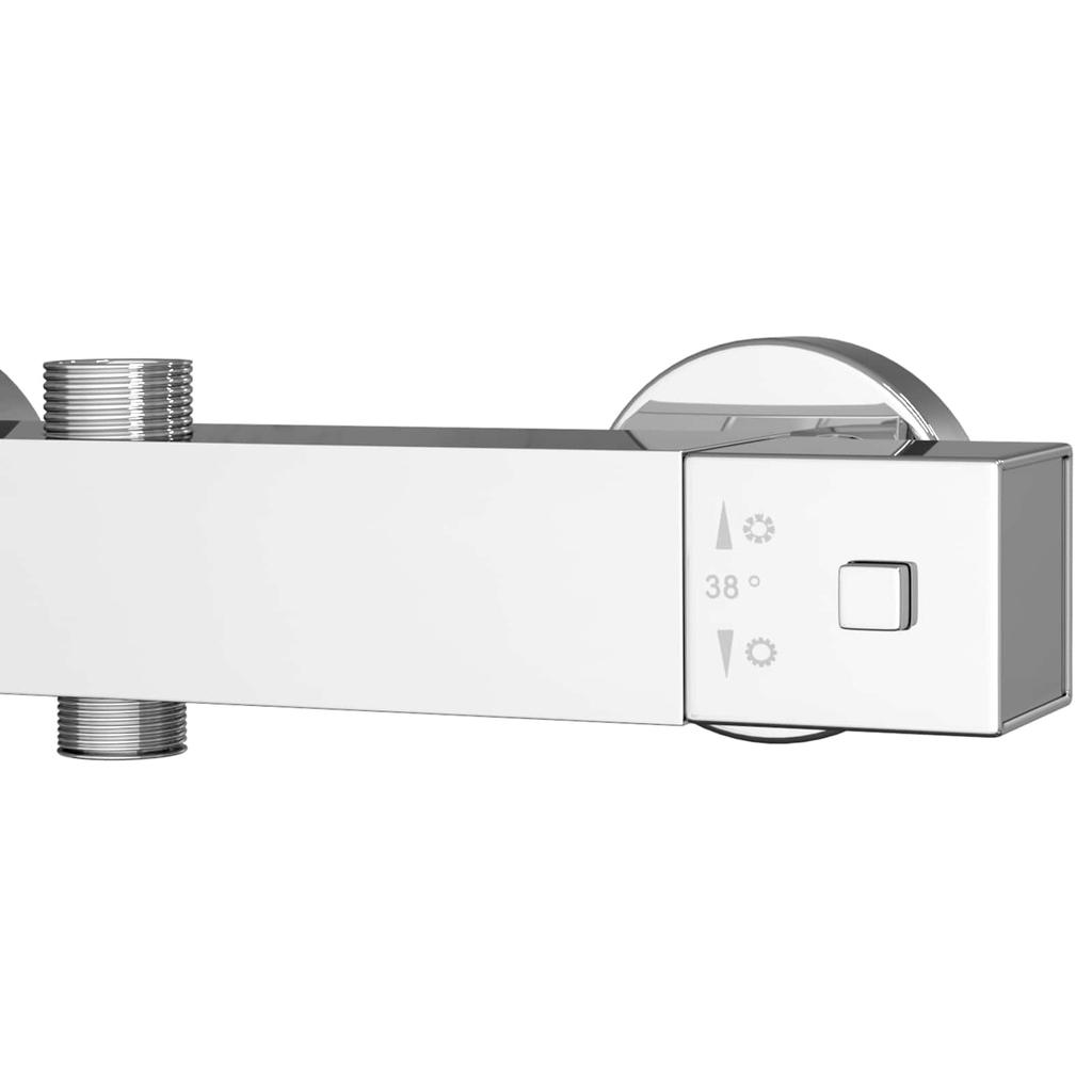 Thermostatic Shower Mixer Stainless Steel 201 25.5 x 7 x 6 cm