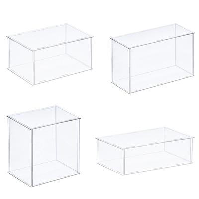 Acrylic Display Case for Collectibles Figures Toys Clear Plastic Box Cube Storage Box Assemble Dustproof Protection Showcase