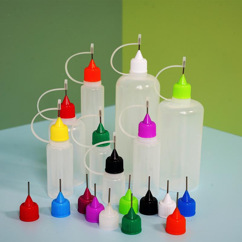 

10ml LDPE UV Glue & Tattoo Ink Needle-tip Bottle - Soft Squeeze Design Sealing ring only; Contact for other colors
