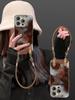 Coffee Lanyard Xiaomi 15sPro Mobile Phone Case Fine Hole Glacier Pattern Xiaomi Lens Film All-inclusive Edge Anti-drop