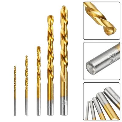 Left Hand Drill Bits Straight Shank Left Way HSS Drilling Tool 3.2-8.7mm Discharged Downwards Electric Drills And Drilling Rigs