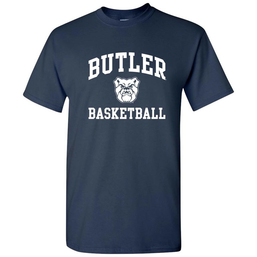 Butler Bulldogs Arch Logo Basketball T-Shirt - Navy