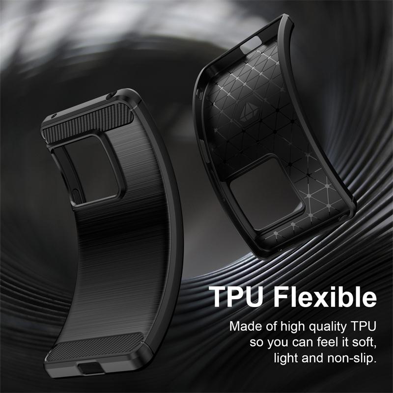 Carbon Fiber Brushed Soft TPU Case For Sony Xperia 1 VIII Case Soft Silicone Bumper Shockproof Cover For Sony Xperia 1 VIII