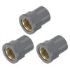 3pcs PVC Pipe Fittings 20mm 1/2 PT Female Brass Thread Fitting Pipe Fitting