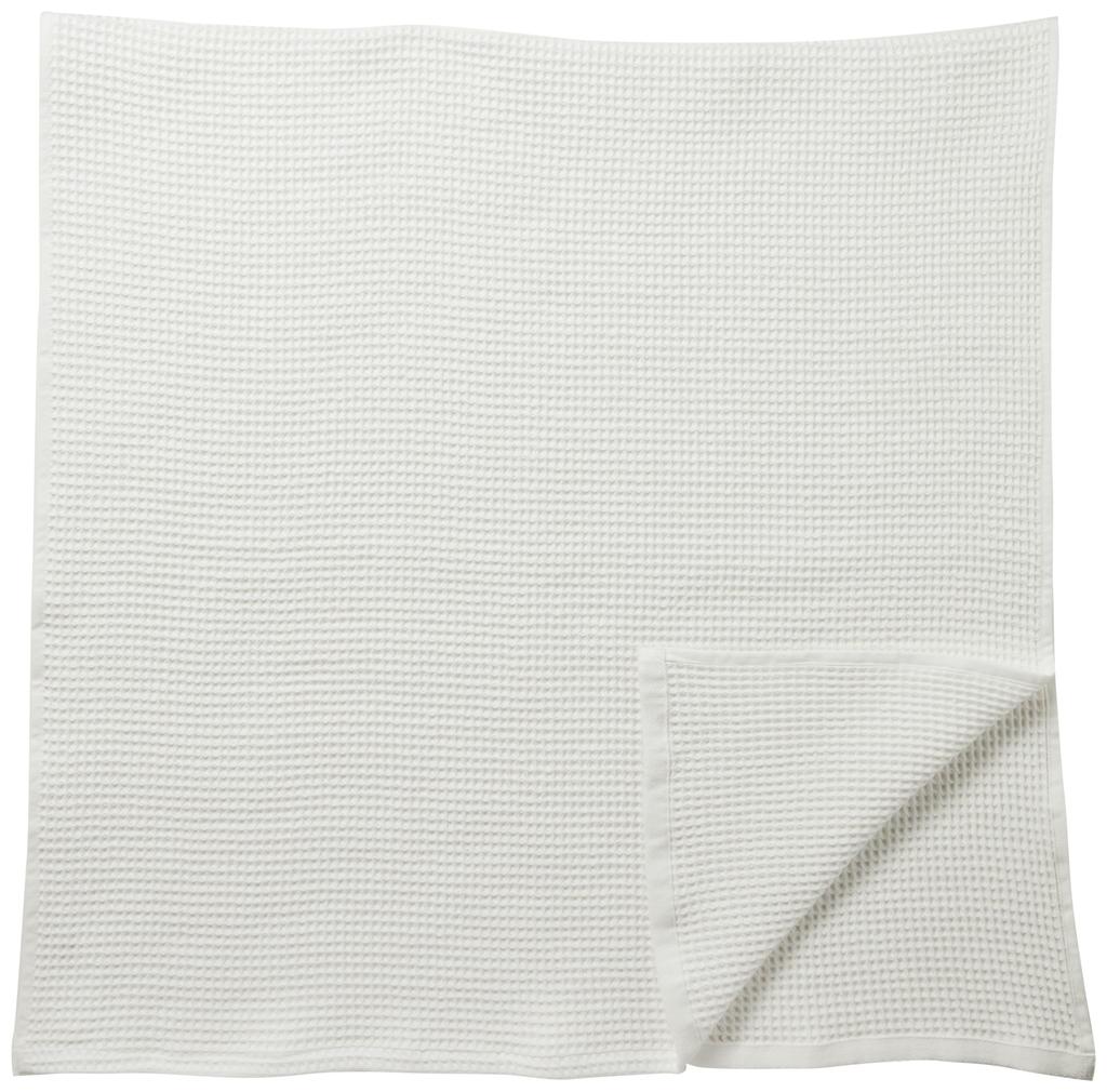 MUJI Waffle Weave Large Bath Towels, Off-White, Set of 2, 70 x 140cm, Lint-Resistant, Quick-Drying, Product Code: 83344863