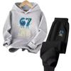Children's Cartoon Print Sportswear Set: Hoodie & Casual Fashion Trend