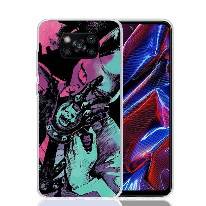 Anime JoJo Killer Queen Phone Case For Xiaomi Poco X7 X6 X5 Pro F7 Ultra Redmi 15C 15 13 13C 12 12C 10 10A 10C 9 9A 9C 9T Cover
