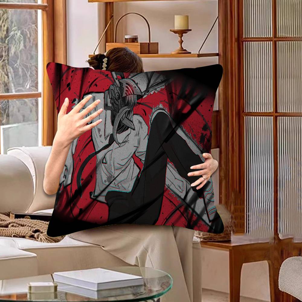 C-Chainsaw Man Maple Design Cushion Cover Happy Autumn Harvest decor Holiday Decorati Pillow Cover