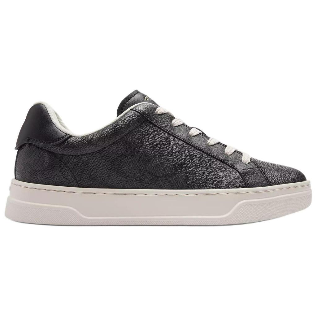 COACH High Line Leather Low top Skateboard Shoes Women's Black CW970-CQ