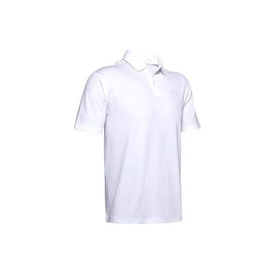 Solid Color Simple Stretch Short Sleeve Polo Shirt Men Tops White 1351129-100