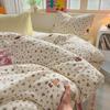 Cotton Pure Cotton Class A Pure Cotton Bedding, Cotton Maternal And Infant Grade Double-Layer Yarn Bed Sheet Quilt Cover Single Student Accommodation