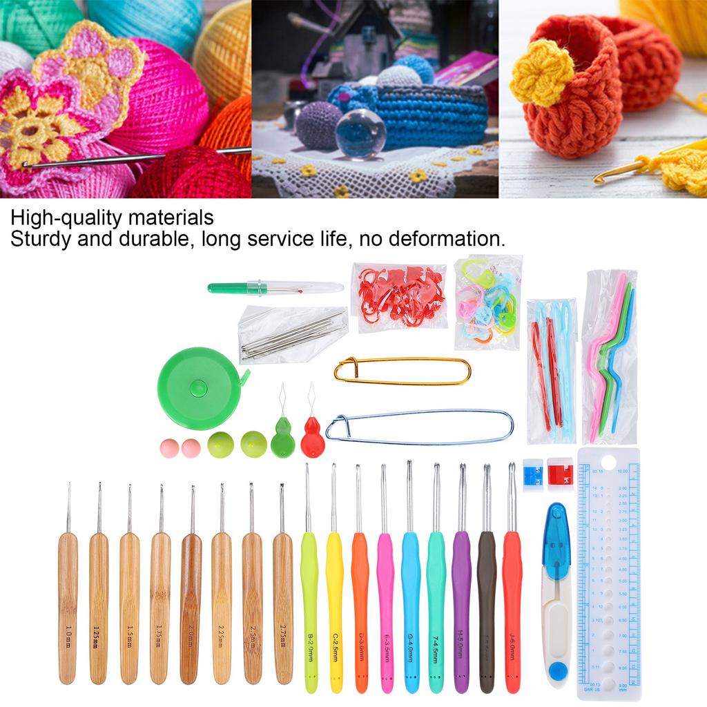 Crocheting Needle Colored   Soft Handle Knitting Crochet Set   Knitting Accessories