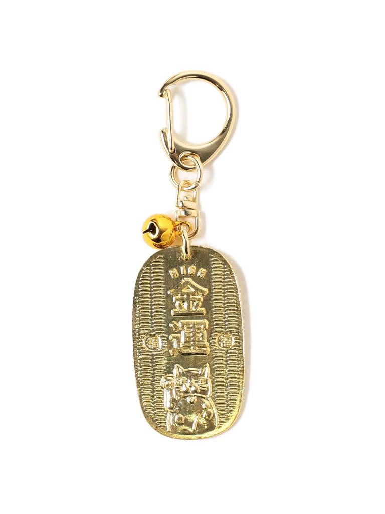 Home Accessories Oval Keychain [Beams Japan] San-Oh Custom-Made Maneki-neko -