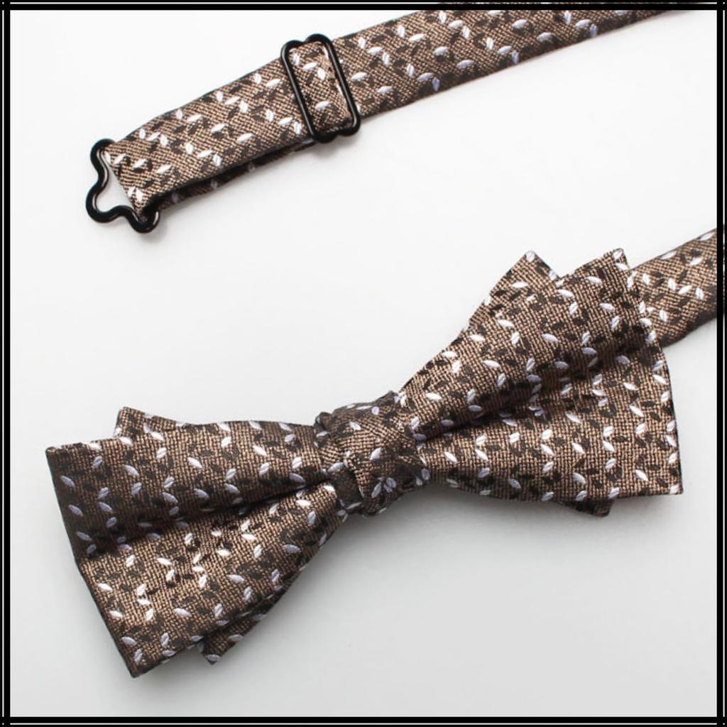 [White Fang] Elegant Polyester Bow Tie, Stylish Casual, Men's & Women's NC046(A19)