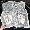 Korean Style Thin Square Scarf Elegant Women Fashion Decorative Neck Scarf