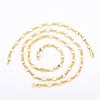 Wind-Plated 18K Gold Bracelet, Simple Fashion Ingot Necklace, Trendy And Cool Personality Light Luxury Jewelry