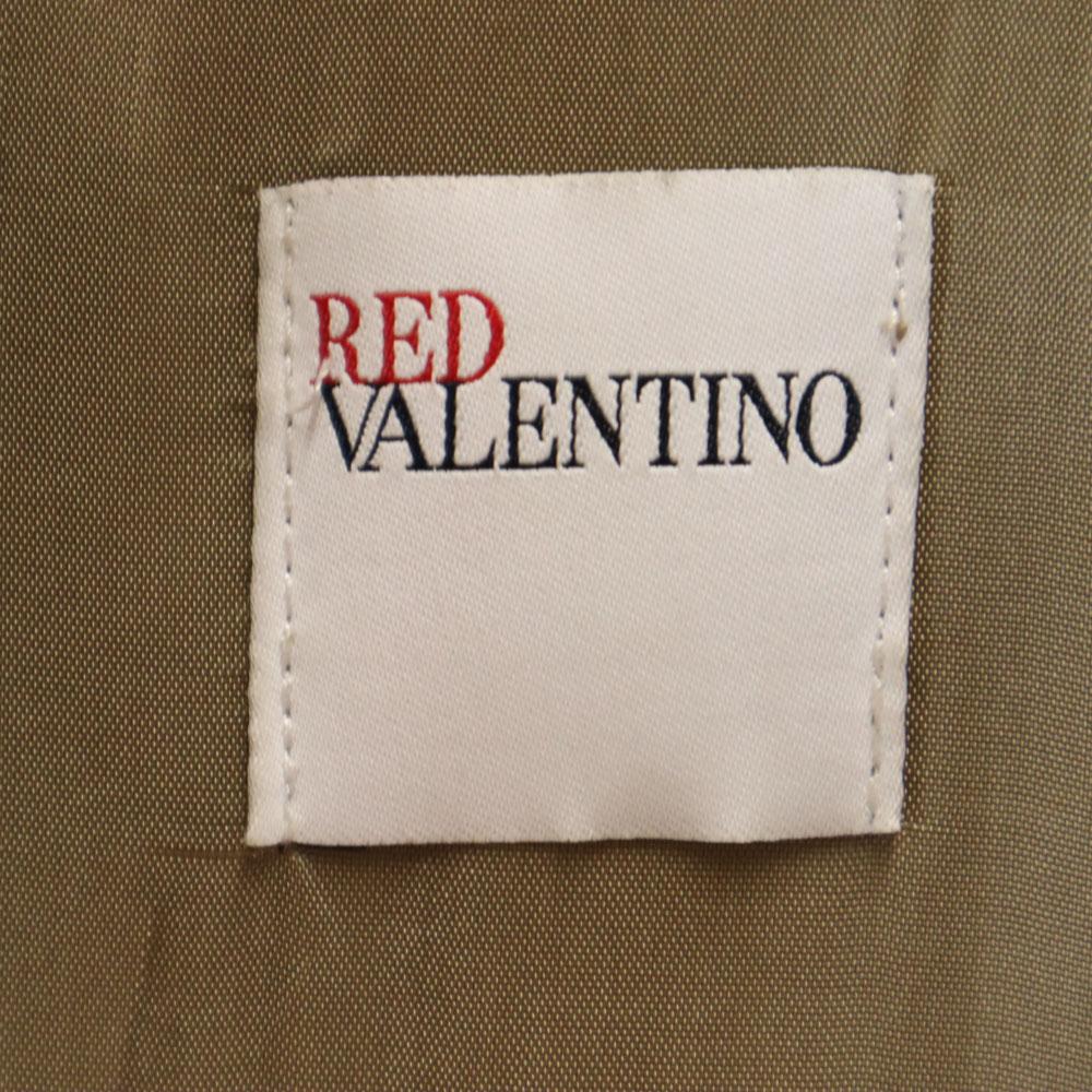 Red Valentino Leather Jacket 38 Beige Brown Riders Women Used
