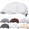 Men Fashion Newsboy Hat Spring Summer Thin Retro Beret Hat Casual Hats Octagonal Cap Hip Hop Berets