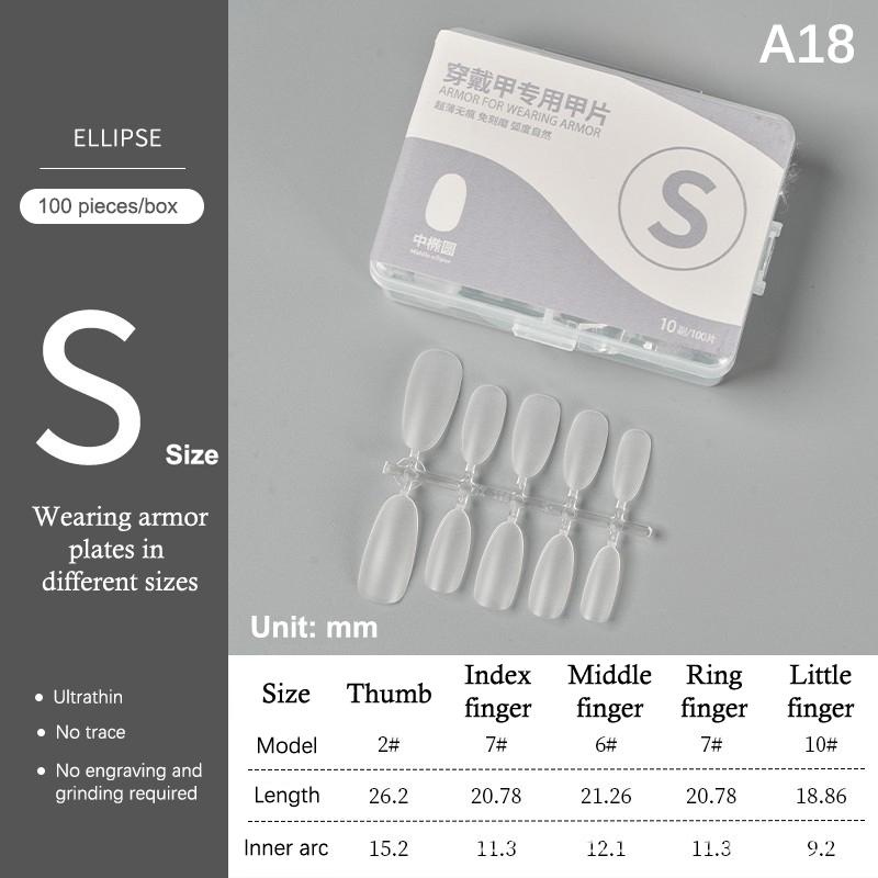 100Pcs/Box Matte Fake Nails No Polishing Press On False Nails Medium Short Design High Matt Soft Gel Nail Tips For Extension