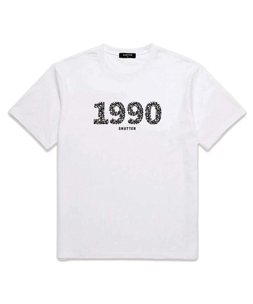 SHIRTER 1990 Oversized Short Sleeve T-Shirt (Ss009) White