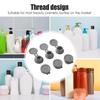3/6Pcs Inverted Bottle Cap Bottle Emptying Caps Kit Inverted Caps Flipping Bottle Set 3 Sizes Adapters for Kitchen Bathroom