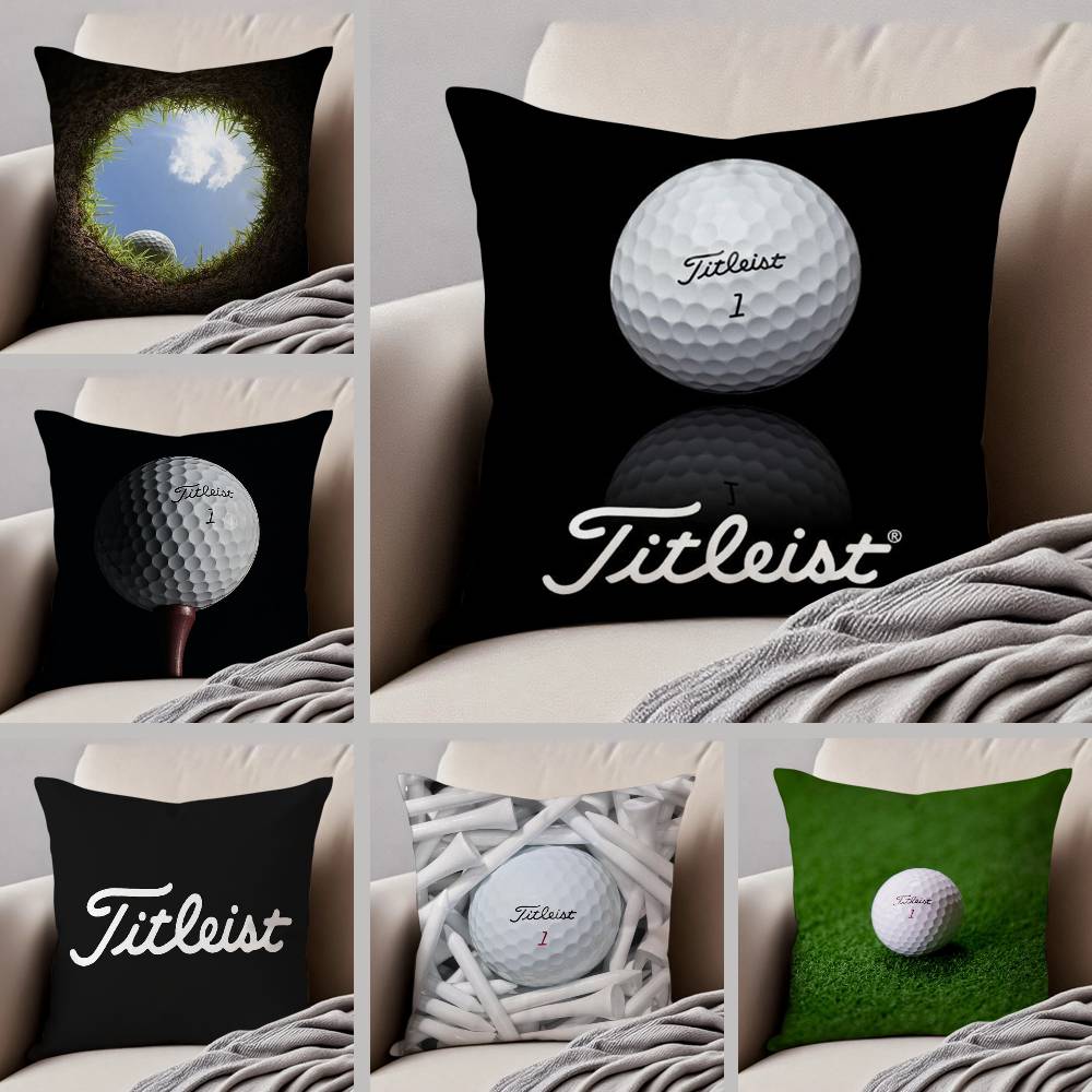 Golf Sports T-TitleistS Pillow Case Anti-dustmite Invisible zipper Sofa Bed